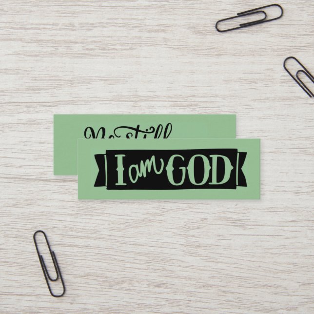 Be Still And Know Scripture Calling Card (Front/Back In Situ)