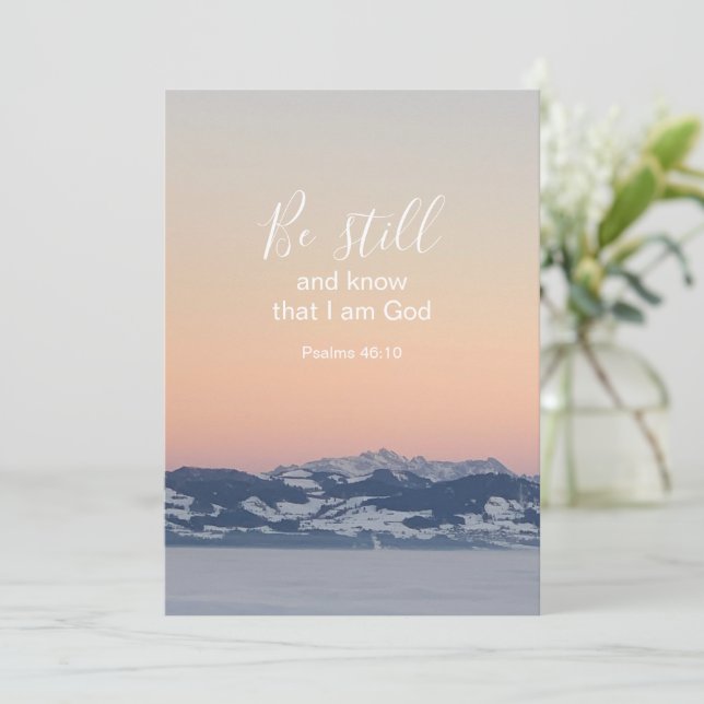 Be Still And Know Scripture Custom Photo Template (Standing Front)