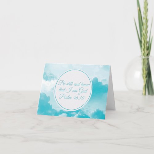 Be Still and Know That I Am God Beautiful Psalm Note Card