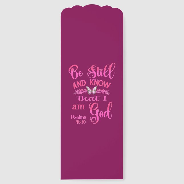 Be still and know that I am God Bible Verse Bookmarks (Front)