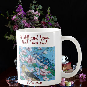 Be Still And Know That I am God/ Birds Modern Coffee Mug