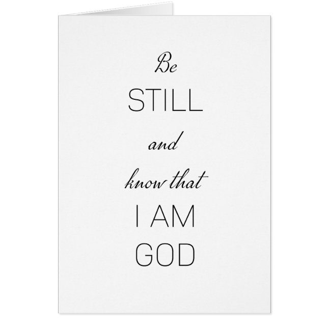 Be still and know that I am God Cards (Front)
