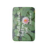 Be Still and Know that I am God Christian Bible Bath Mat (Front Vertical)