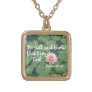 Be Still and Know that I am God Christian Bible Gold Plated Necklace