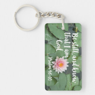 Be Still and Know that I am God Christian Bible Keychain