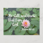Be Still and Know that I am God Christian Bible Postcard