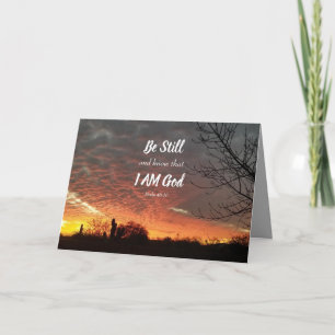 Be Still and Know that I AM God Greeting Card