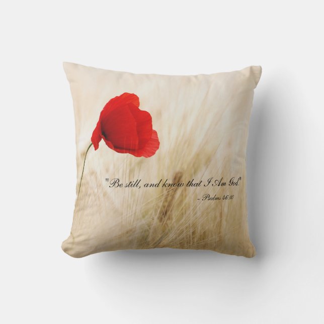 Be Still And Know That I Am God Pillow - Ps 46:10 (Front)
