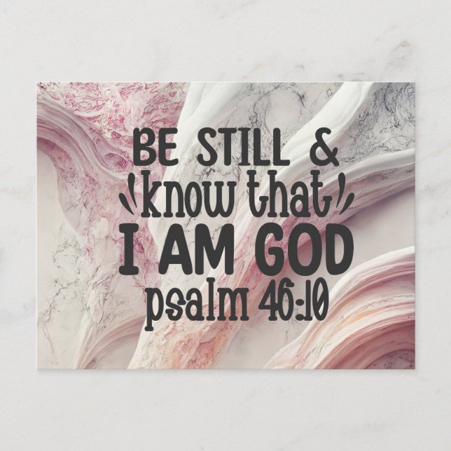 Be Still and Know that I am God Postcard (Front)