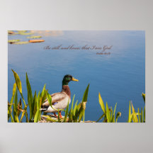 “Be still and know that I am God” poster