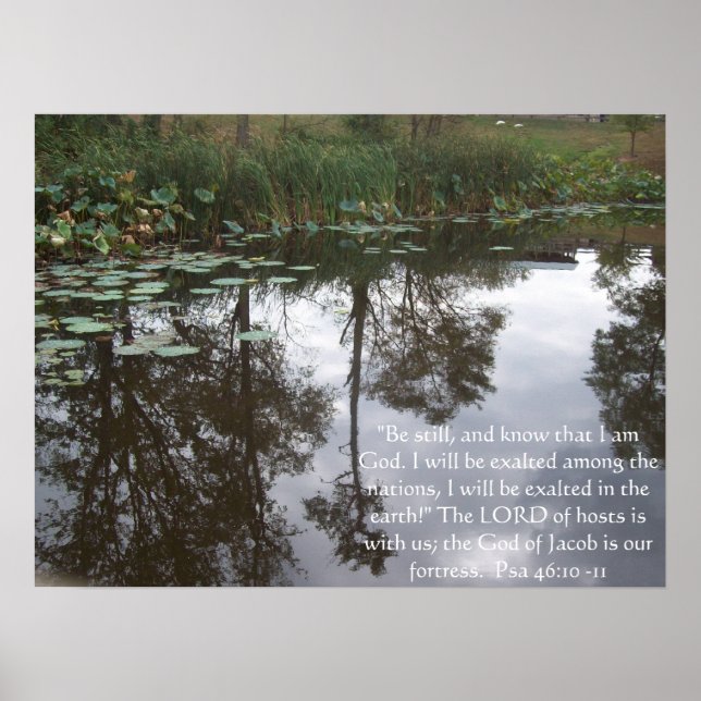 "Be still, and know that I am God. Poster (Front)