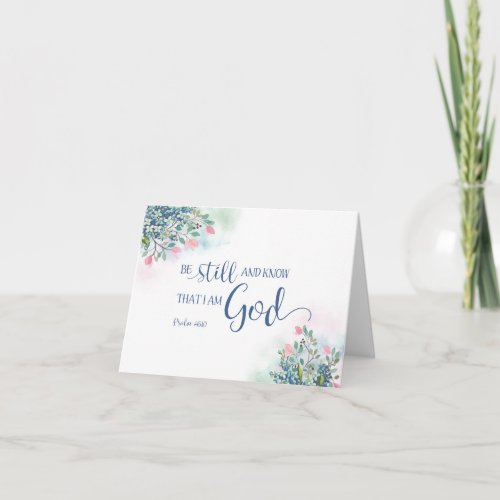 Be Still and Know that I am God Ps 4610 Note Card