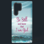 Be Still and know that I am God Samsung Galaxy S22 Ultra Case<br><div class="desc">Be Still and know that I am God is a powerful verse in the bible. Very often in our life, there are moments where we just have to let go and just be still in front of our God, because he knows… Very graphic visual to highlight the verse. Be blessed...</div>