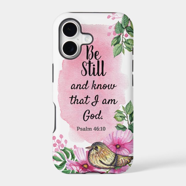 Be Still and Know that I am God Scripture Iphone Case (Back)
