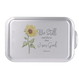 Be Still and Know that I am God Sunflower Cake Pan