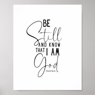 Be Still and Know that I am God Wall Art