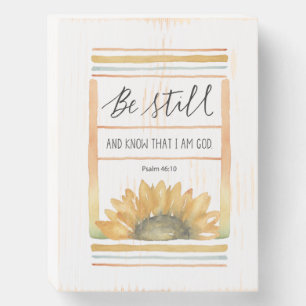Be still and know that I am God Wooden Box Sign