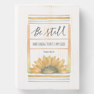 Be still and know that I am God Wooden Box Sign