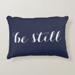 be still &amp; believe double sided pillow