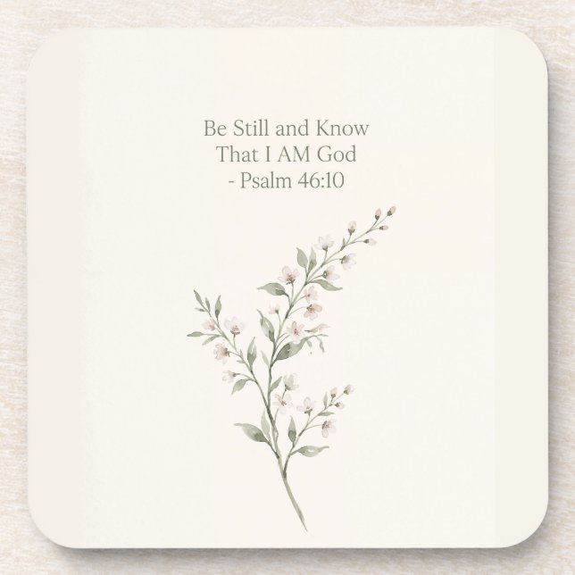 Be Still Beverage Coaster (Front)