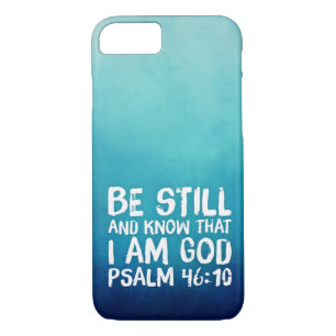 Be Still Bible Verse Christian Scripture Biblical iPhone 8/7 Case