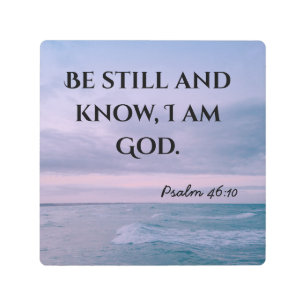 Be still Bible verse christian typography wall art