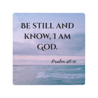 Be still Bible verse christian typography wall art