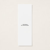 Be Still Bookmark (Back)