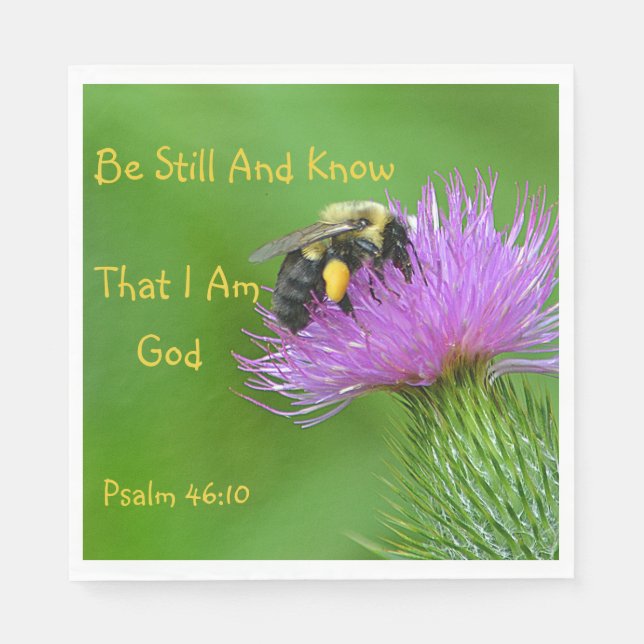 Be Still Bumblebee Napkins (Front)