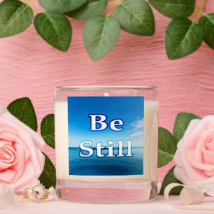 Be Still – Calm Ocean Inspiration Teakwood  Scented Candle