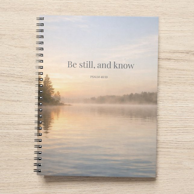 Be Still Christian Notebook Psalm 46:10 Scripture (Creator Uploaded)