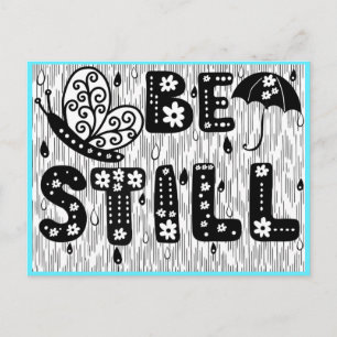 Be Still Coloring Postcard