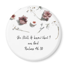 Be Still Floral Button