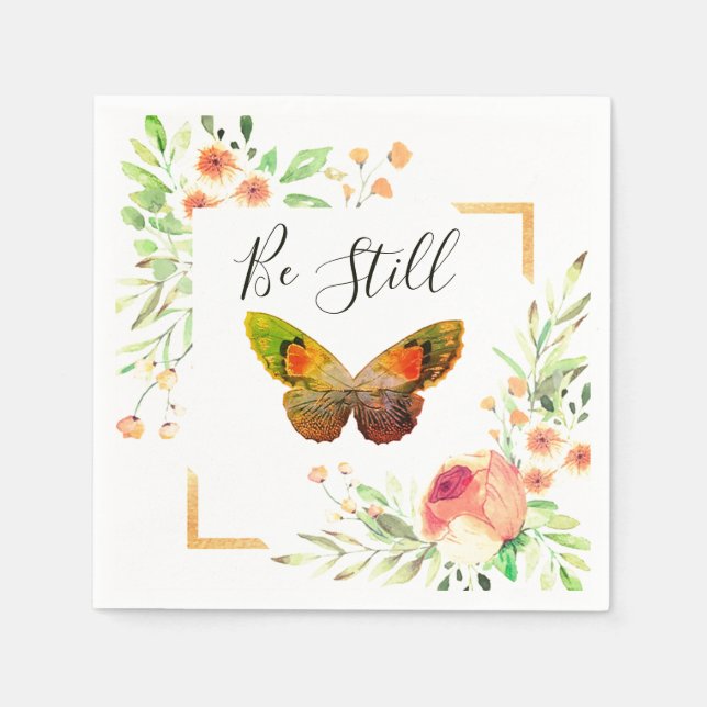 Be still floral   napkins (Front)