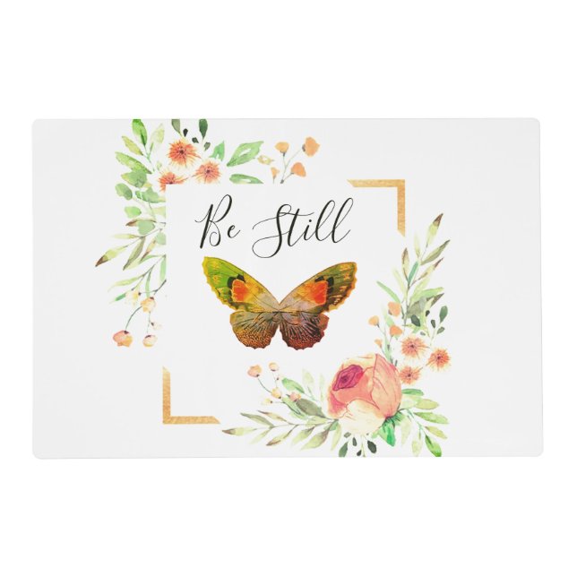 Be still floral   placemat (Front)