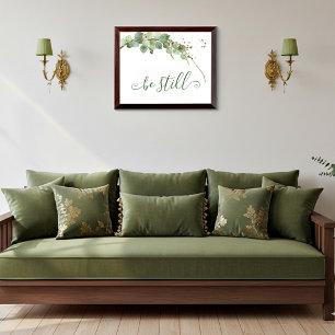 Be still floral Plaque