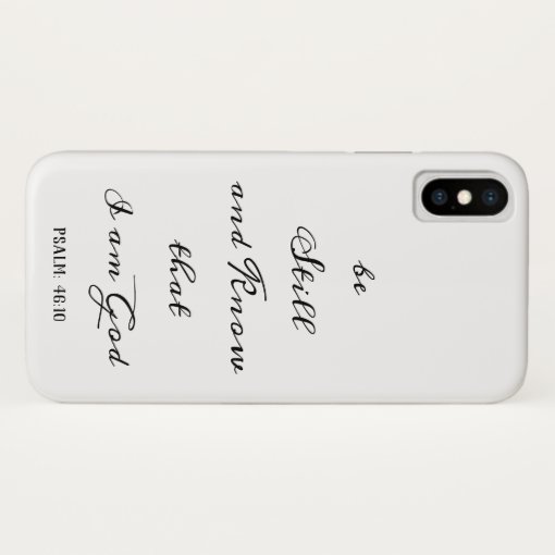 Be Still Inspirational Bible Quote Phone Case Zazzle