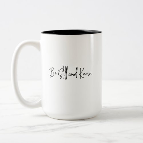 Be still Inspirational Mug Set 7 of 10