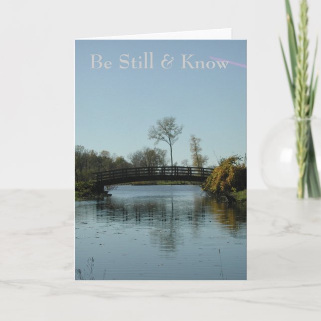 Be Still & Know Holiday Card (Front)