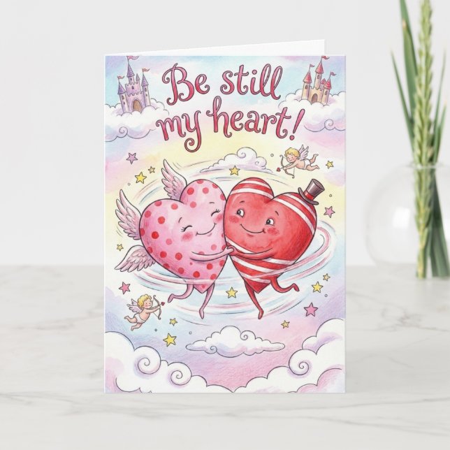 Be Still My Heart- Personalized Valentine Card (Front)