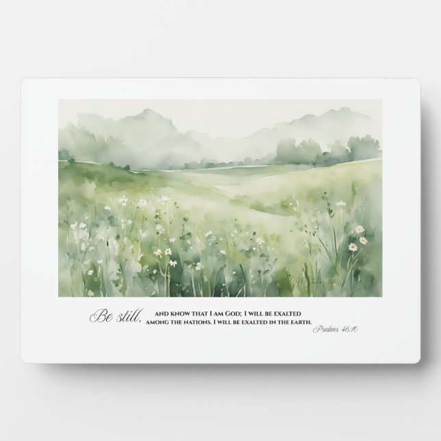 Be still. plaque (Front)