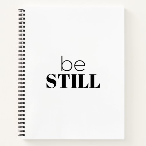 be still prayer journal
