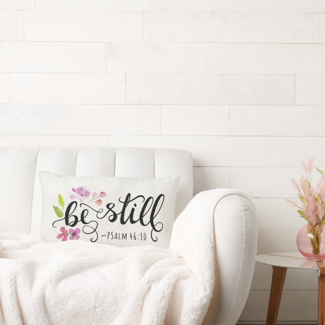 Be Still - Psalm 46:10 Lumbar Pillow (Couch)