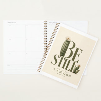 BE STILL | Psalm 46:10 Planner | Cream