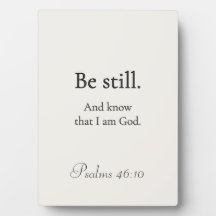 Be Still Psalms 46:10 Plaque
