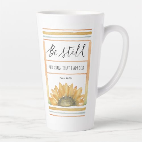 Be still Sunflower scripture mug