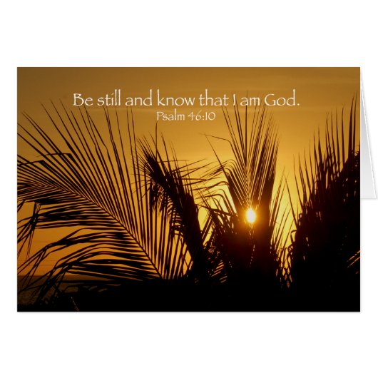 Be Still Sunset Cards (Front Horizontal)