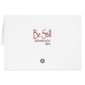 Be Still Sunset Cards (Back Horizontal)