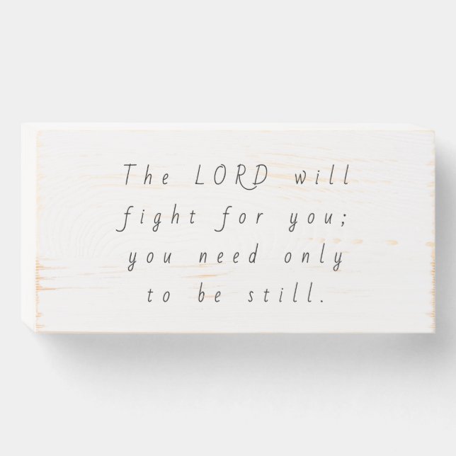 Be Still Wood Box Sign (Front Horizontal)