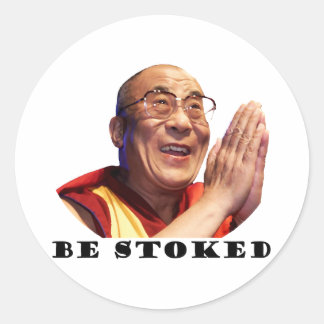 Be Stoked Classic Round Sticker